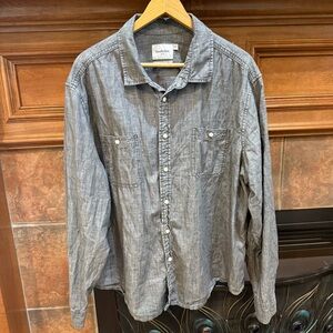 Goodfellow & Co Men's Charcoal Casual Button-Down Shirt